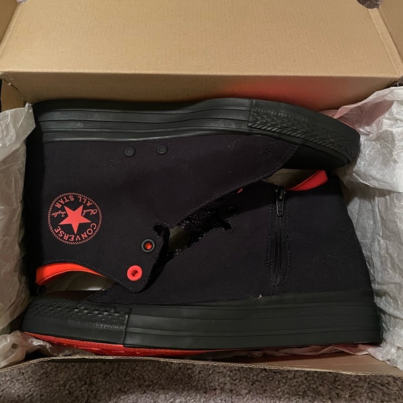 Black and orange Converse Allstar - Picture 6 of 10